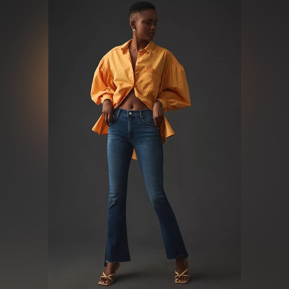 NEW MOTHER Runaway Step Fray Jeans In Manana Mi Amour, Size 25 - Picture 1 of 6